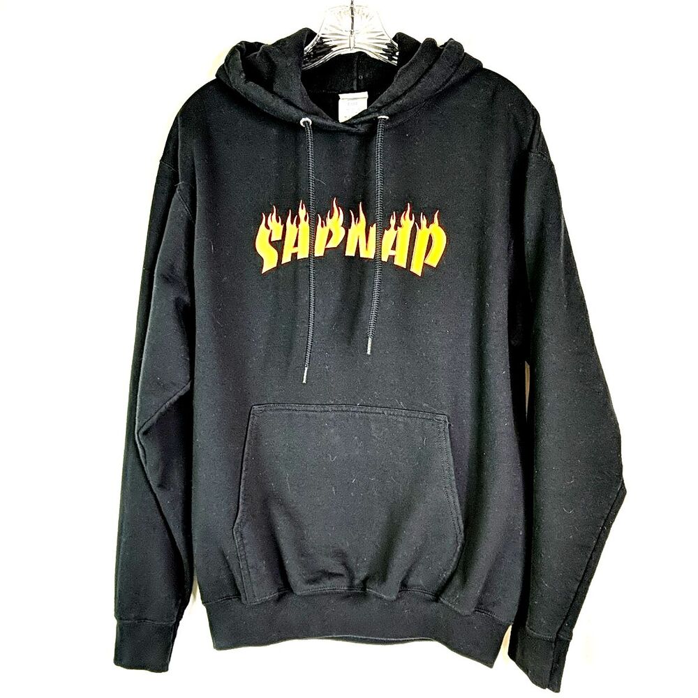SapNap Black Hoodie Sweatshirt Sz M Minecraft Merch Dream SMP Nicholas Armstrong
